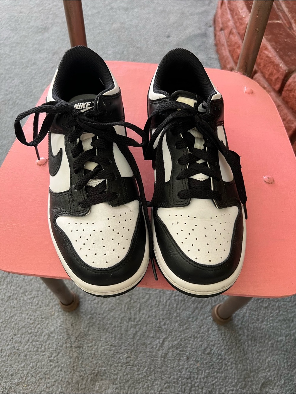 Nike Dunk Low Kids Black and White Low-Top Sneakers